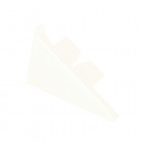 Edge Seal Strip Barier Krono End-cap left , White