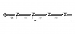 LEHMANN Rod SVS3 + V drawing 18-2419-020 length 644mm