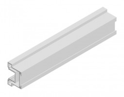 SEVROLL 03433 Polo  handle profile, 10 mm, 2.70 m, silver