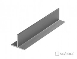 SEVROLL connecting strip "T" 3m silver