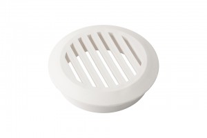 Duct vent 50mm white height 17mm