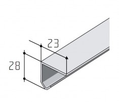 S-S20 / 30 profile single steel 2m