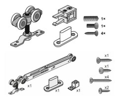 K-SEVROLL set fitting for interior door Simple ZPI-18 50kg  brake + silencer