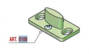 SISCO lower guide mandrel plastic art. 0106