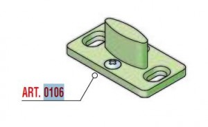 SISCO bottom guide thorn plastic art. 0106