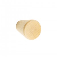 TULIP Knob Taper beech raw+screws