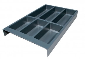 Cutlery tray Separado 546x300x2,8 mm anthracite