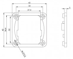 StrongLocks Drawer lock washer with replaceable insert