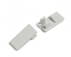 StrongLumio end parts for HI8 profile grey (pair)