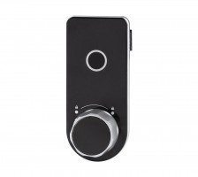 StrongLocks Electronic fingerprint lock with knob, black. Right