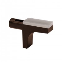 IF-K-Line shelf support for glass 5mm black nickel