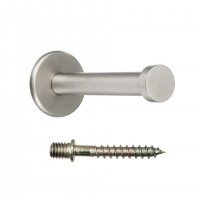 TULIP Hook Filip 52 stainless steel brushed + screws