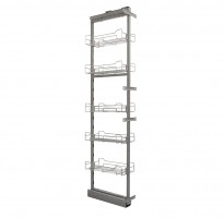 K-StrongWire larder unit 200 mm / 1560-1890 mm, chrome, 40kg