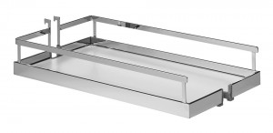 KES 231432 Dispensa basket ARENA style 300mm white bottom/railing chrome