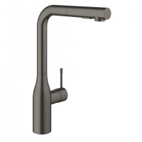 GROHE 30270AL0 Tap ESSENCE L-spout with dual shower brushed Hard Graphite