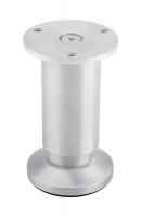 StrongLegs furniture leg FA005, 80Rmm, aluminium brushed