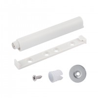 StrongHinges plunger for handleless door opening with magnet and adapter white