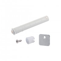 StrongHinges plunger for handle-free door opening with magnet for drilling, gray