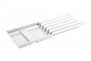 Cutlery tray SKY plastic knife holder white