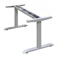 STRONG base with electrically adjustable height silver RAL9006 matt