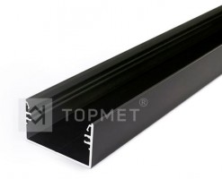 StrongLumio ALU profile for LED Lowi  alu black 2000mm