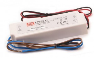 LED power supply MEAN WELL LPV-35-24, 24V, 35W, IP67