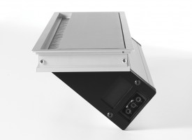 VersaFlap 2x230V, 2xUSB A 5V, 2xRJ45 - silver