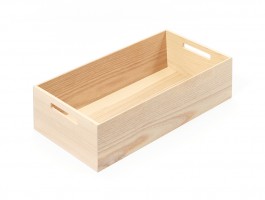 KES 009171 LiniQ box rectangle with handles 236x472 light oak