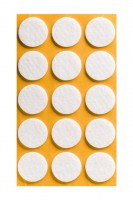 Felt pad 28/3mm white sheet (15 pcs)