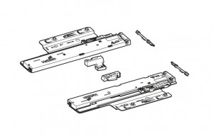 HETTICH 9257896 Quadro You mechanism P2Os 350-600mm/10-30kg
