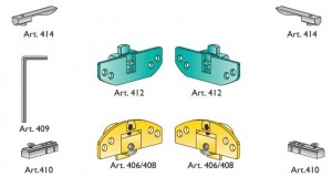 TERNO fitting set for sliding doors, 1 door, 30kg
