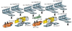 TERNO Classic sliding interior fittings set - up to 240 kg including fasteners