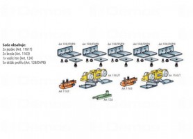 TERNO Classic sliding interior fittings set - up to 160 kg including fasteners