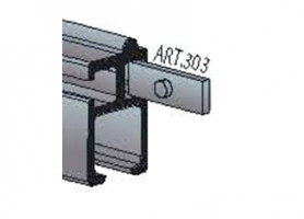 TERNO brake for bed fittings art. 303 gray