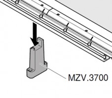 BLUM MZV.3700 podpěra pravítka pro MINIPRESS top