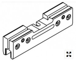 HAWA 053.3161.071 Eku Porta Glas sliding interior fittings glass holder