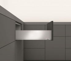 K-BLUM Legrabox K 500mm/40 kg, white, screw +  Ago-Fibre 80 (722x474) white