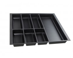 K-BLUM Legrabox M 500 mm/40 kg, grey, screw +  Classico Kristall 60 (522x474)