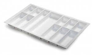 Cutlery tray Classico 90 (822 x 474 mm) grainy white