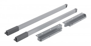 StrongBox set of square  upper relings H204/270mm color titaniumium