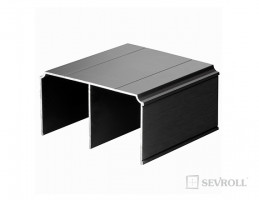 SEVROLL 03222 Gemini overhead line 6m black brushed