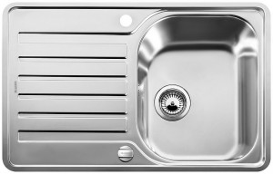 BLANCO 519059 Sink LANTOS 45 S-IF Compact brushed stainless steel with eccentric