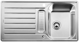 BLANCO 517281 Sink LANTOS 5 S-IF brushed stainless steel with eccentric