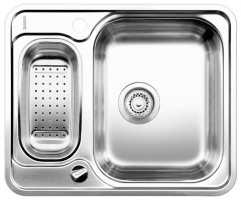 BLANCO 516676 Sink LANTOS 6-IF brushed stainless steel with eccentric