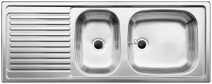BLANCO 500847 Sink Top EZS 11x4 stainless steel natural gloss without eccentric