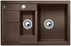 BLANCO 515044 Metra 6 S Compact coffee sink with Silgranit PuraDur eccentric