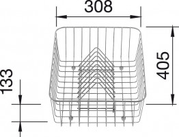 BLANCO 507829 Accessories dish basket stainless steel-multifunctional