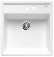 BLANCO 514501 Sink PANOR 60 bright white without eccentric PuraPlus ceramics