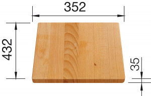 BLANCO 219891 Accessories chopping board wooden for Plenta
