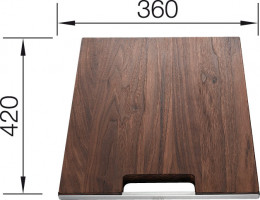 BLANCO 223074 Accessories chopping board walnut+stainl.steel handle for ClaronIF